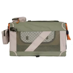 Nordic Paws Foldbart luksus hundebur i stof Army M - komfort og ro