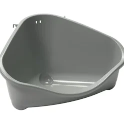 Pets Corner Tray M Grå - hjørnetoilet til gnavere og kaniner
