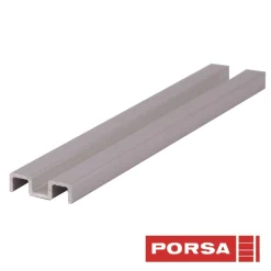 Porsa sølv aluminiums underskinne 60 cm.