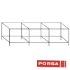 Porsa sølvfarvet akvariebord 660 liter