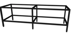 Porsa sort akvariebord 900 liter 6 Ben
