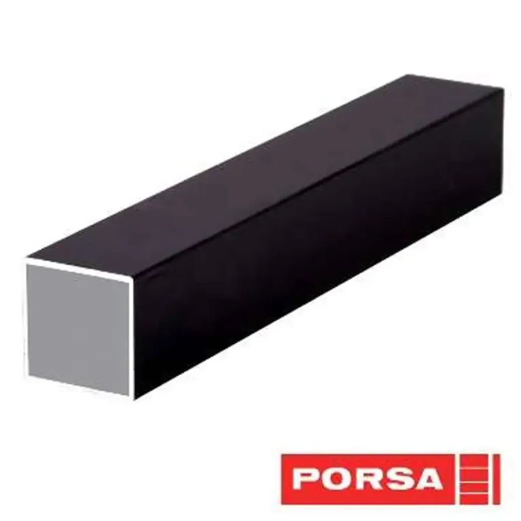 Porsa sort aluprofil firkantet 95 cm.