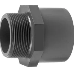 PVC Overgang Med Udvendigt Gevind 20 x 25 x 3/8 tomme
