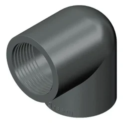 PVC vinkel 90 grader 1 1/4 tomme (gevind) 40 mm.