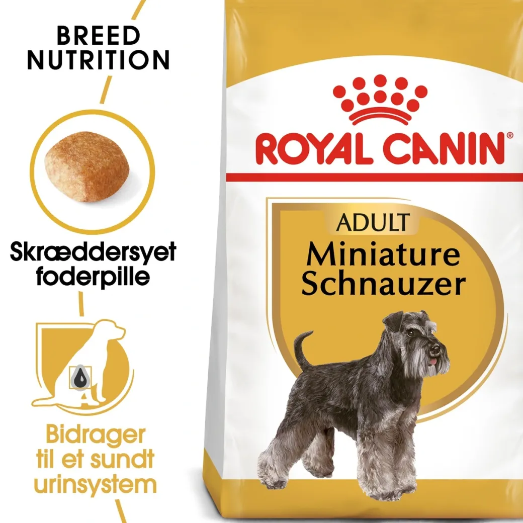 Royal Canin Miniature Schnauzer Adult 7,5 kg - tørfoder til voksne hunde