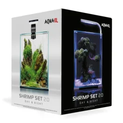 Shrimpset Day and Night 20 L akvarium 25x25x30 cm Sort