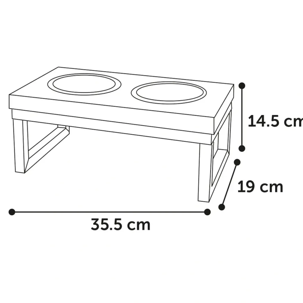 Tommy Twin Feeder Set med stand 370 ml