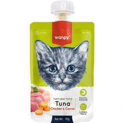 Wanpy kat Meat Paste med tun kylling og gulerod 90 g