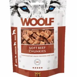 Woolf Hunde- og Kattesnack Bløde Oksekødsbidder
